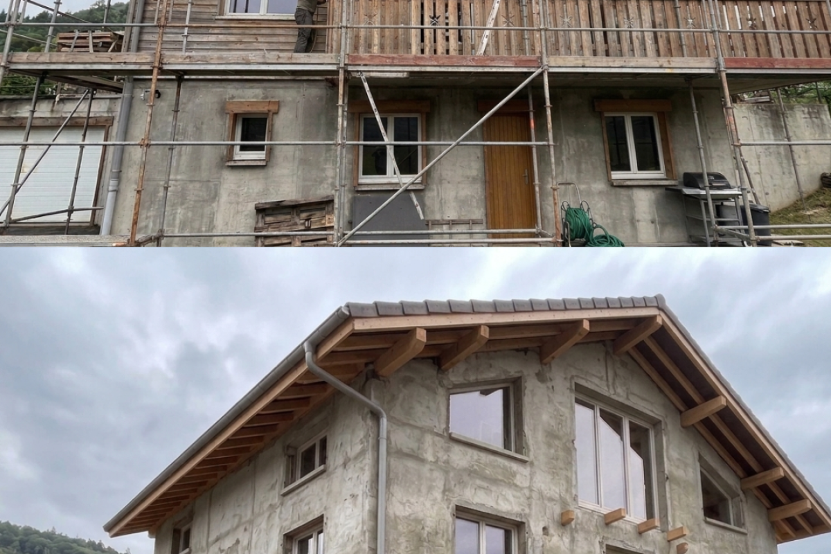 Bardage Maison Vulbens avant 2